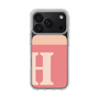 スリムプロテクションケース［ オリジナル - initial two tone - H pink ］