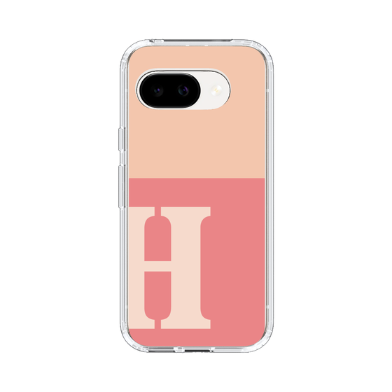 スリムプロテクションケース［ オリジナル - initial two tone - H pink ］