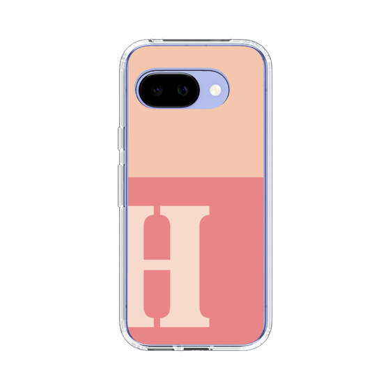 スリムプロテクションケース［ オリジナル - initial two tone - H pink ］
