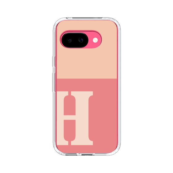 スリムプロテクションケース［ オリジナル - initial two tone - H pink ］