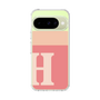 スリムプロテクションケース［ オリジナル - initial two tone - H pink ］