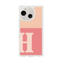 スリムプロテクションケース［ オリジナル - initial two tone - H pink ］