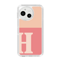 スリムプロテクションケース［ オリジナル - initial two tone - H pink ］
