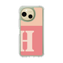 スリムプロテクションケース［ オリジナル - initial two tone - H pink ］