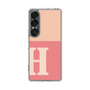スリムプロテクションケース［ オリジナル - initial two tone - H pink ］