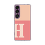 スリムプロテクションケース［ オリジナル - initial two tone - H pink ］