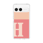 スリムプロテクションケース［ オリジナル - initial two tone - H pink ］
