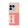 スリムプロテクションケース［ オリジナル - initial two tone - H pink ］