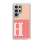 スリムプロテクションケース［ オリジナル - initial two tone - H pink ］