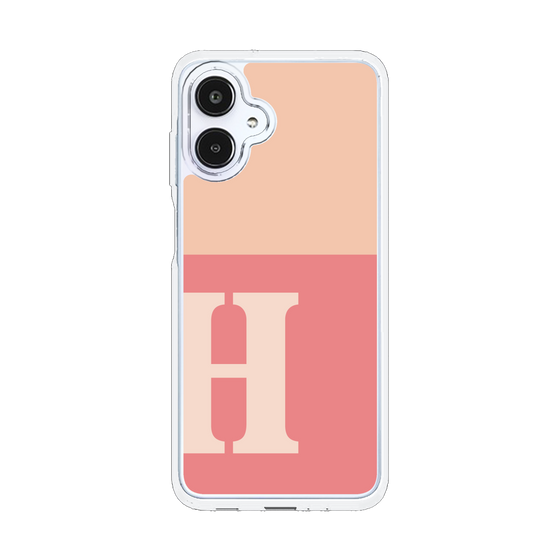 スリムプロテクションケース［ オリジナル - initial two tone - H pink ］