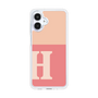 スリムプロテクションケース［ オリジナル - initial two tone - H pink ］