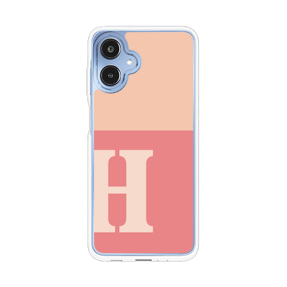 スリムプロテクションケース［ オリジナル - initial two tone - H pink ］