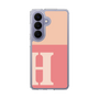 スリムプロテクションケース［ オリジナル - initial two tone - H pink ］