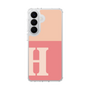 スリムプロテクションケース［ オリジナル - initial two tone - H pink ］