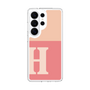 スリムプロテクションケース［ オリジナル - initial two tone - H pink ］
