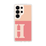 スリムプロテクションケース［ オリジナル - initial two tone - H pink ］