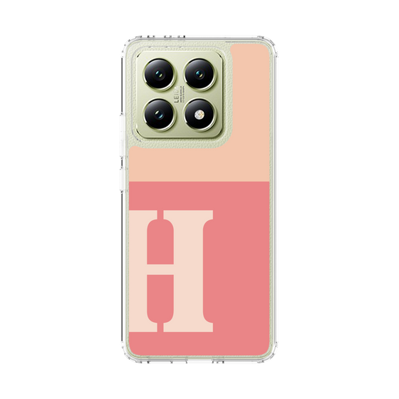 スリムプロテクションケース［ オリジナル - initial two tone - H pink ］