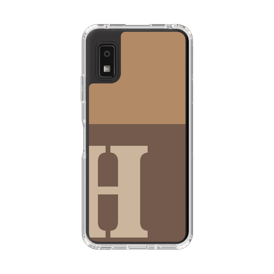 スリムプロテクションケース［ オリジナル - initial two tone - H brown ］