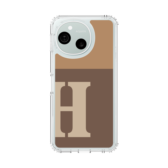 スリムプロテクションケース［ オリジナル - initial two tone - H brown ］