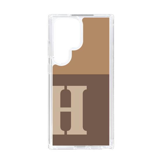 スリムプロテクションケース［ オリジナル - initial two tone - H brown ］