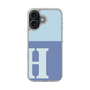 スリムプロテクションケース［ オリジナル - initial two tone - H blue ］