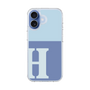 スリムプロテクションケース［ オリジナル - initial two tone - H blue ］