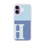 スリムプロテクションケース［ オリジナル - initial two tone - H blue ］