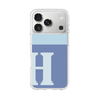 スリムプロテクションケース［ オリジナル - initial two tone - H blue ］