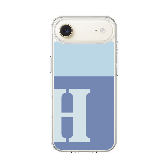 スリムプロテクションケース［ オリジナル - initial two tone - H blue ］