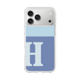 スリムプロテクションケース［ オリジナル - initial two tone - H blue ］