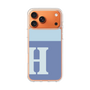 スリムプロテクションケース［ オリジナル - initial two tone - H blue ］