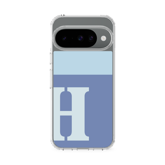 スリムプロテクションケース［ オリジナル - initial two tone - H blue ］