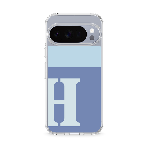スリムプロテクションケース［ オリジナル - initial two tone - H blue ］