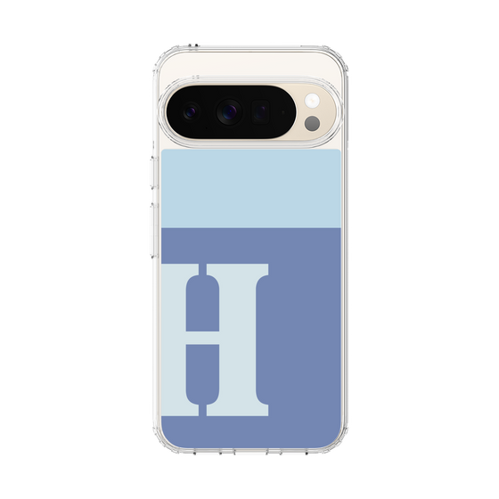スリムプロテクションケース［ オリジナル - initial two tone - H blue ］