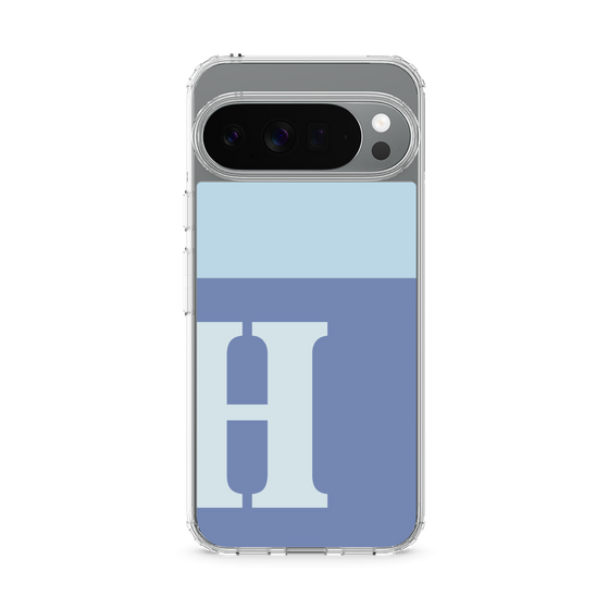 スリムプロテクションケース［ オリジナル - initial two tone - H blue ］