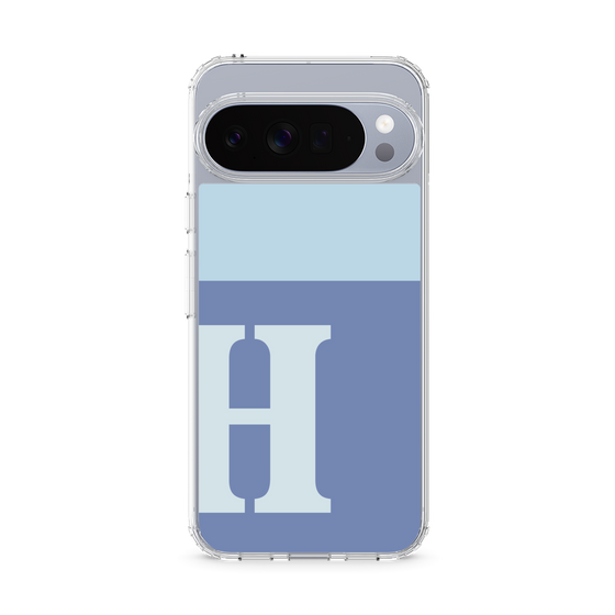 スリムプロテクションケース［ オリジナル - initial two tone - H blue ］