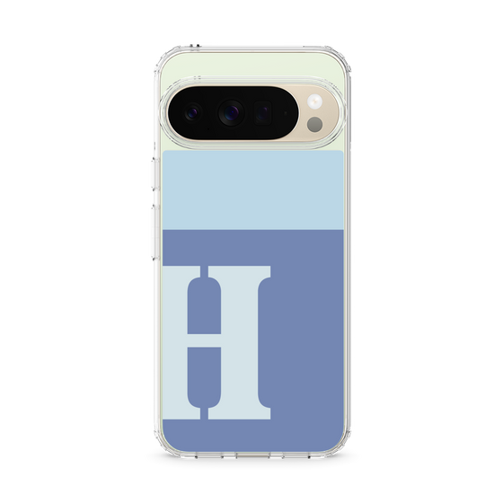 スリムプロテクションケース［ オリジナル - initial two tone - H blue ］