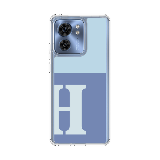 スリムプロテクションケース［ オリジナル - initial two tone - H blue ］