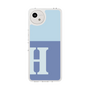 スリムプロテクションケース［ オリジナル - initial two tone - H blue ］
