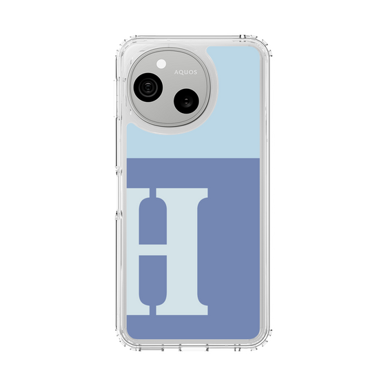 スリムプロテクションケース［ オリジナル - initial two tone - H blue ］