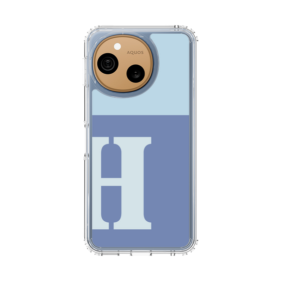 スリムプロテクションケース［ オリジナル - initial two tone - H blue ］