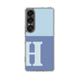 スリムプロテクションケース［ オリジナル - initial two tone - H blue ］