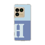 スリムプロテクションケース［ オリジナル - initial two tone - H blue ］