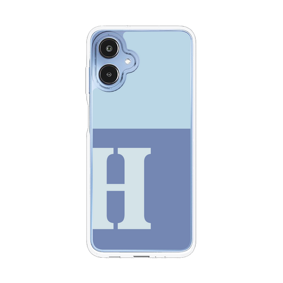 スリムプロテクションケース［ オリジナル - initial two tone - H blue ］