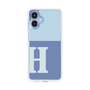 スリムプロテクションケース［ オリジナル - initial two tone - H blue ］