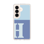 スリムプロテクションケース［ オリジナル - initial two tone - H blue ］