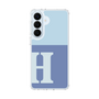 スリムプロテクションケース［ オリジナル - initial two tone - H blue ］