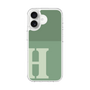 スリムプロテクションケース［ オリジナル - initial two tone - H green ］
