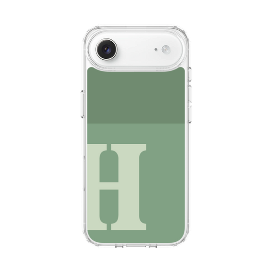 スリムプロテクションケース［ オリジナル - initial two tone - H green ］