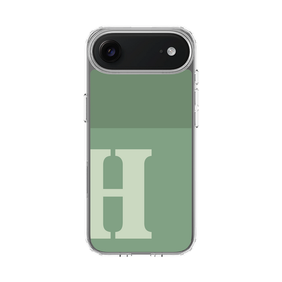 スリムプロテクションケース［ オリジナル - initial two tone - H green ］